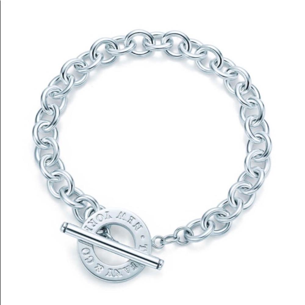 Tiffany heart, chain link bracelet.